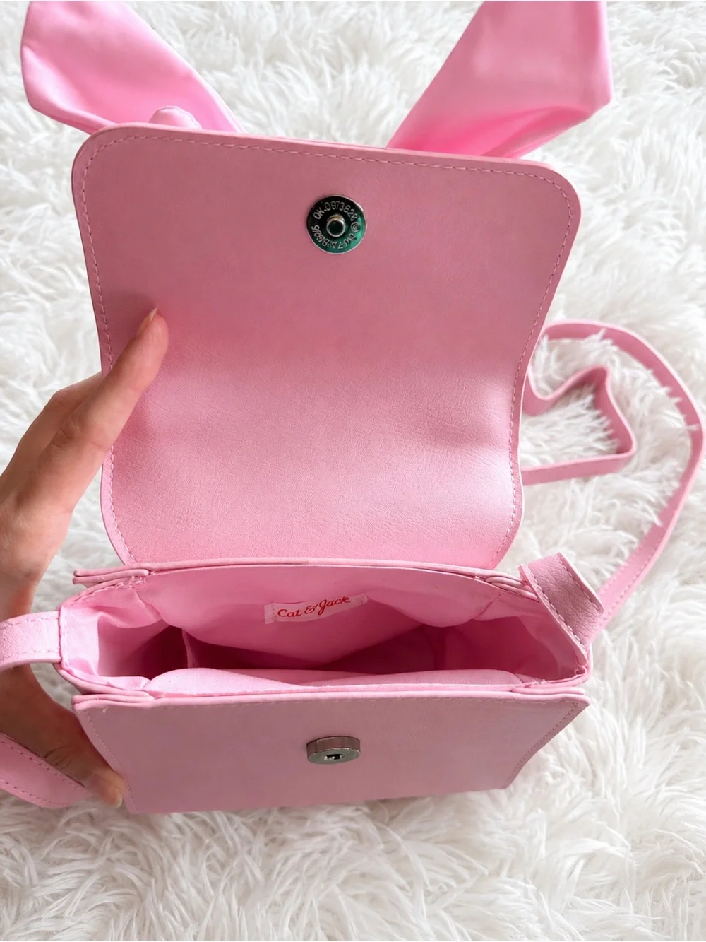 Cat & Jack Light Pink Bow Mini Crossbody Bag for Kids